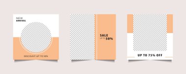  Modern Sosyal Medya Sancak Şablonu. Sosyal medya için tanıtım web afişi. Zarif satış ve indirim tanıtımı. 