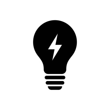 Ampul simgesi beyaz arkaplanda izole edildi. Kabartma biçimi tasarım vektörünün simgesi.