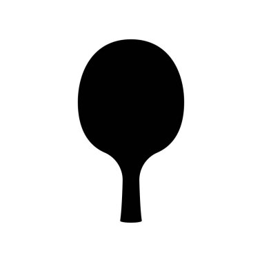 ping pong raket vektörü beyaz arkaplanda izole edildi.