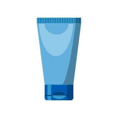 Beyaz arkaplanda izole edilmiş kozmetik şişeler