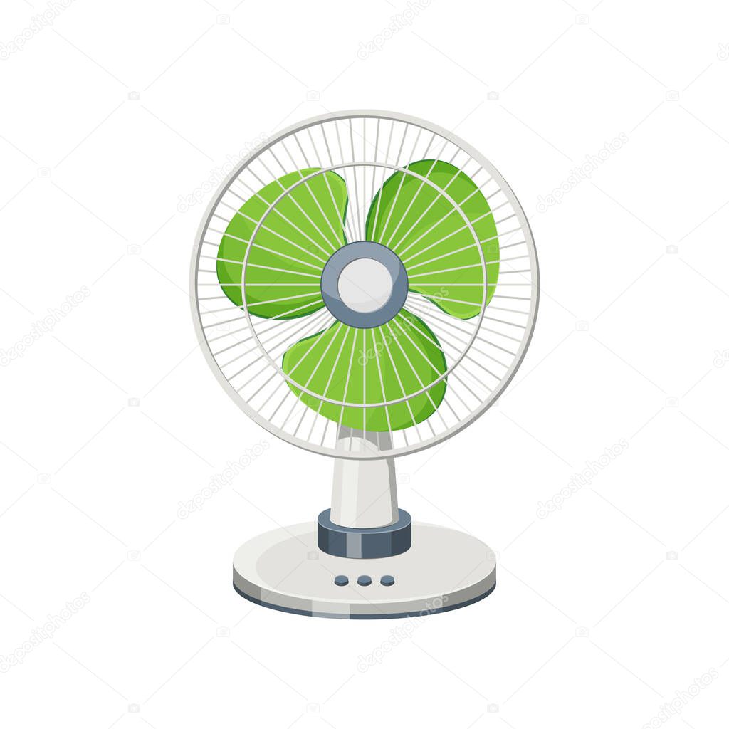 Electric fan vector isolated on white background