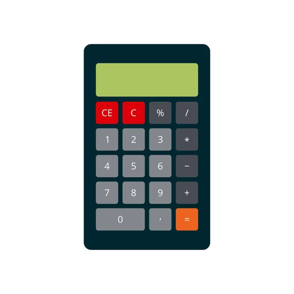 Calculator Vector Isolated White Background —  Vetores de Stock