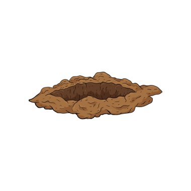 hole in the ground vector