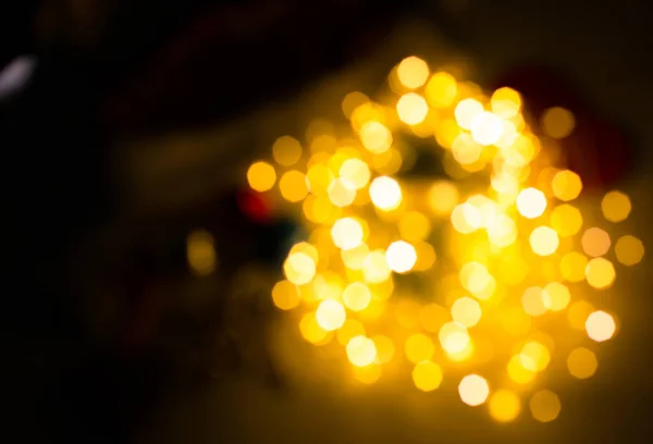 Blurred Lights Photo Abstract Festive Holidays Background Bokeh Effect Christmas — Stockfoto