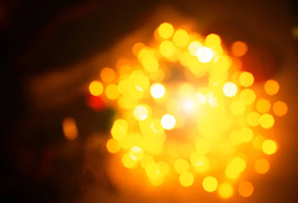 Размытыми Огнями Фото Абстрактный Праздничный Фон Эффект Боке Рождественские Огни — стоковое фото