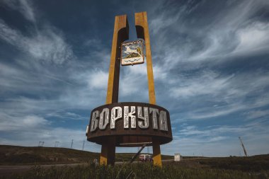 Rusya, Komi Cumhuriyeti. Sovyet giriş taşı