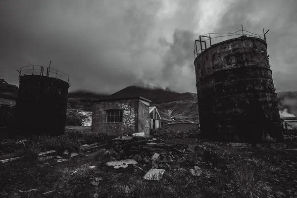 Verlassenes Geothermisches Kraftwerk Auf Der Insel Iturup — Stockfoto