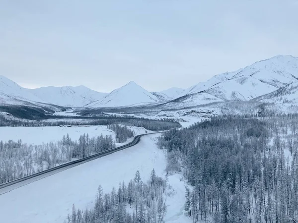 Зима Якутии Processed Vsco Preset — стоковое фото