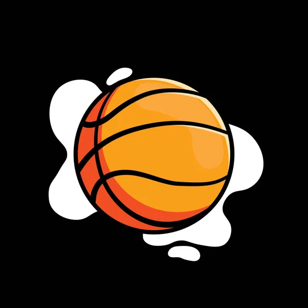Дизайн Логотипа Баскетбола Векторная Иллюстрация — стоковый вектор