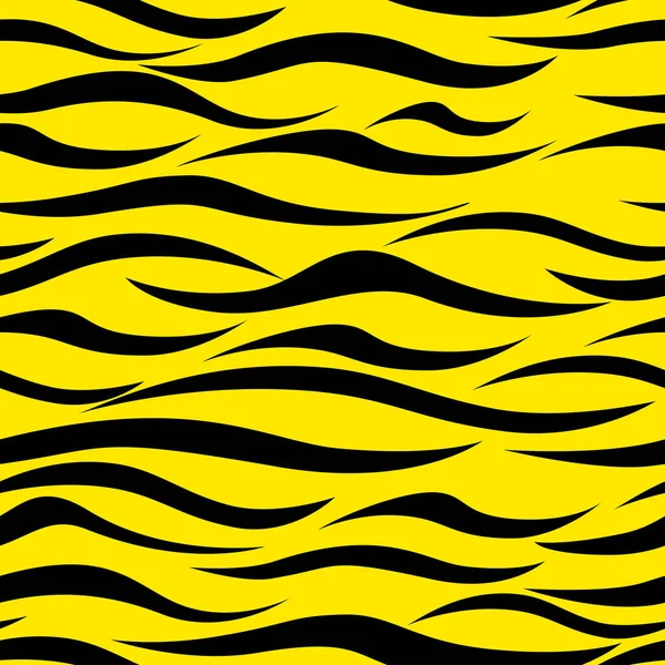 Tygrys Bezszwowy Wzór Fale Kolorze Tygrysa Symbol Roku Symbol Roku — Wektor stockowy