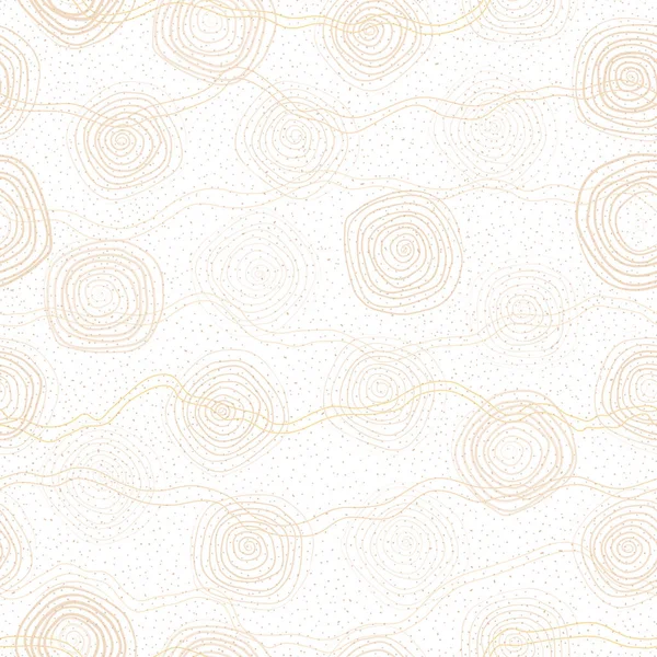 Pastelowe Spiralne Kręgi Liniowe Kropki Polki Bezszwowe Wzory Geometryczne Tło — Wektor stockowy