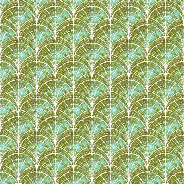 Ζυγαριά μοτίβο με πράσινο μπλε υδατογραφία υφή και πουά τελείες. Γοργόνα φόντο. Διάνυσμα — Διανυσματικό Αρχείο