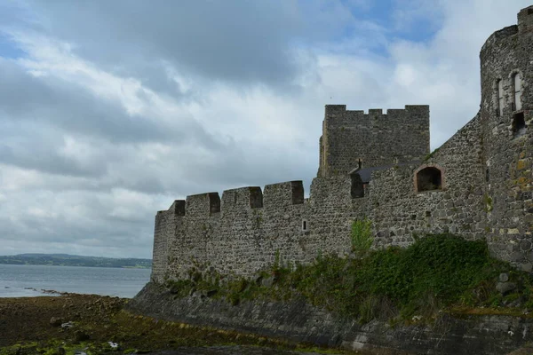 Белфаст Кэррикфергус Северная Ирландия Августа 2019 Года Нормандский Замок Кэррикфергусе — стоковое фото