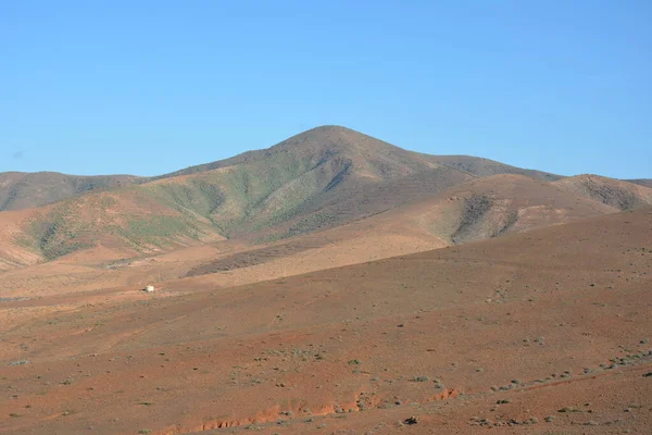 Pohled Horskou Krajinu Fuerteventura Kanárské Ostrovy Španělsko — Stock fotografie