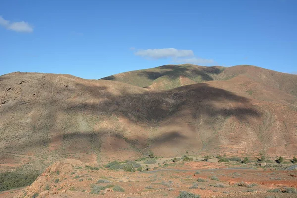 从Risco Las Penas的观点看山区风景 Fuerteventura 加那利群岛 西班牙 — 图库照片