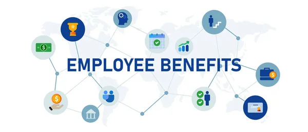 Icône des avantages sociaux illustration de la rémunération de l'emploi à partir des salaires sallary — Image vectorielle