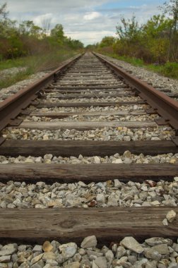 Kanada 'da bir demiryolu hattını kapatın.