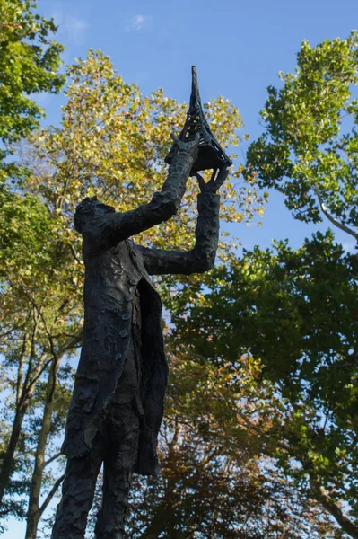 Άγαλμα Του Άιφελ Gustave Στο Άγαλμα Του Κήπου Liberty Island — Φωτογραφία Αρχείου