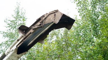 Buğday ya da biçerdöver ya da biçerdöver, tarım makineleri. Hasat zamanı.