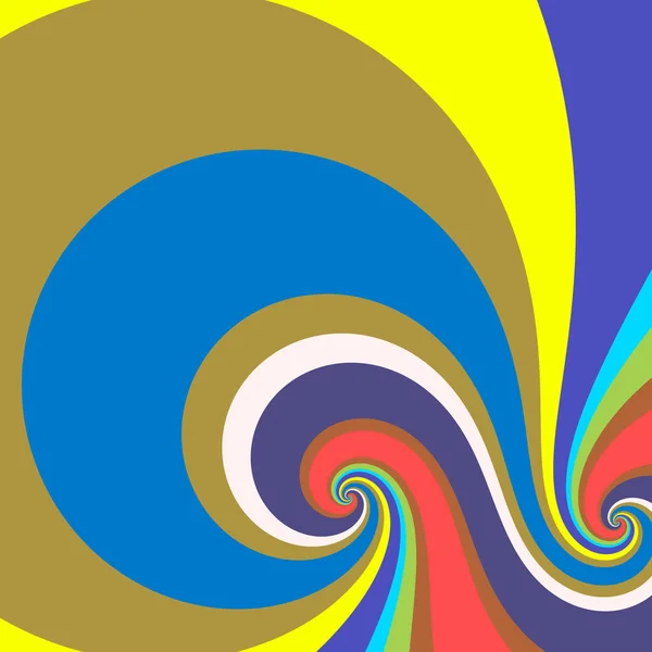 Minimalistic Sixties Retro Art Style Background Groovy Twisting Candy Stripes — Zdjęcie stockowe