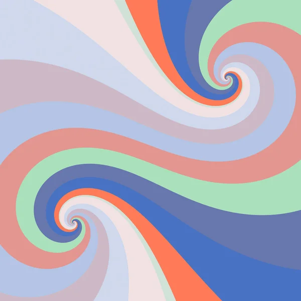 Minimalistic Sixties Retro Art Style Background Groovy Twisting Candy Stripes — стоковое фото