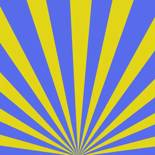 Simple Fond Plat Rétro Avec Des Rayons Soleil — Image vectorielle