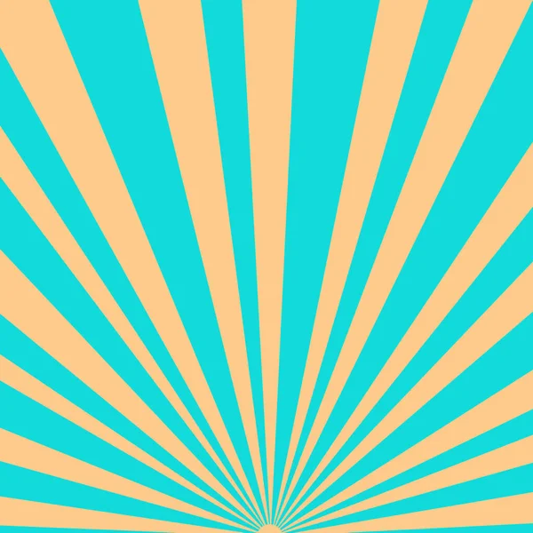Simple Fond Plat Minimaliste Rétro Avec Des Rayons Soleil — Image vectorielle