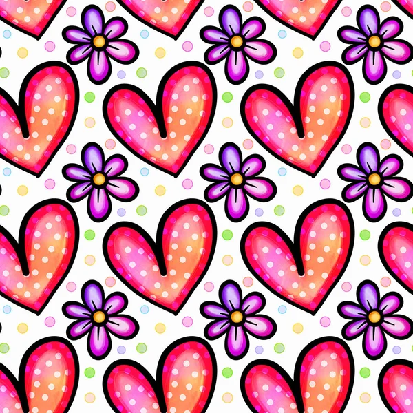 Ein Schäbiger Chic Aquarell Tinte Stil Gänseblümchen Blumenhintergrund Muster Mit — Stockfoto