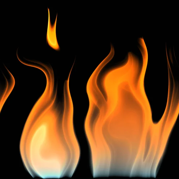 Égő Forró Varrat Nélküli Háttér Design Lángoló Tűz Hatása — Stock Fotó