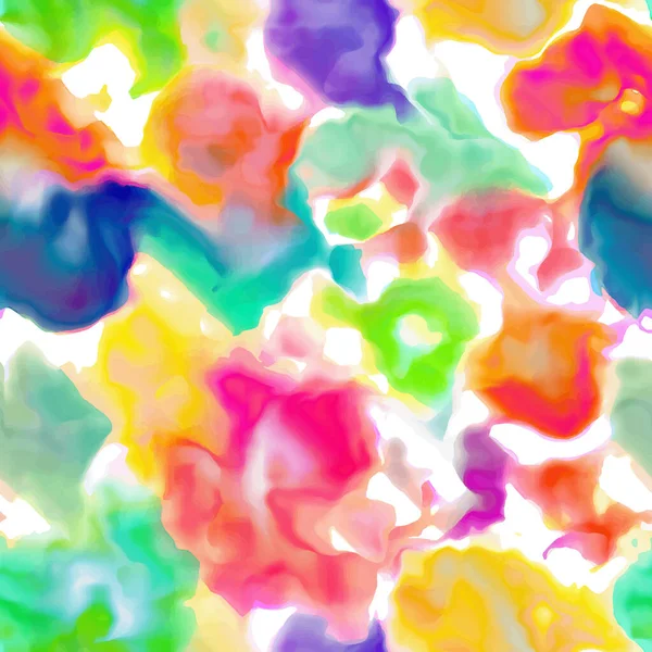 Digitally Created Abstract Background Texture Resembling Colorful Watercolor Paint — стоковый вектор