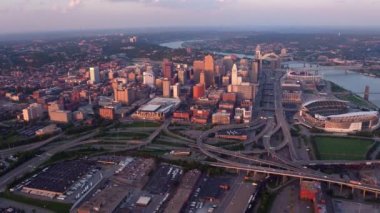 Cincinnati, Ohio 'nun havadan görünüşü