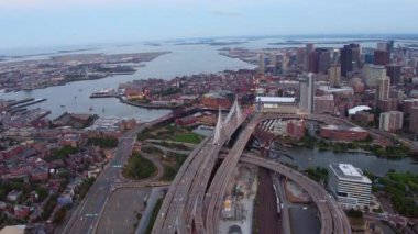Boston, Massachusetts 'in hava manzarası
