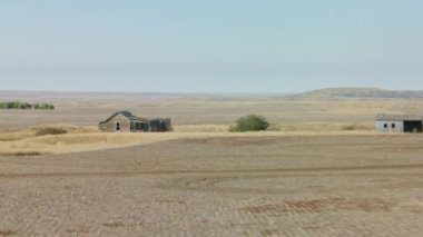 Montana 'daki güzel doğa manzarası, ABD' nin Highland hava görüntüleri.