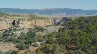 Montana güzel dağlık arazi hava görüntüleri 