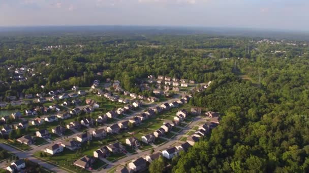 Bairro Vista Aérea Perto Cincinnati Ohio — Vídeo de Stock