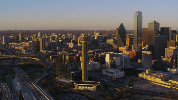 Dallas Texas Circa 2017 Letecký Pohled Dallas Texas — Stock video