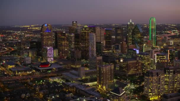 Dallas Texas Sekitar Tahun 2017 Pemandangan Udara Dallas Texas Saat — Stok Video