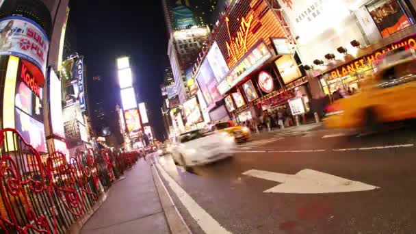 Circa 2007 Time Lapse Shot Times Square New York City — Stock video