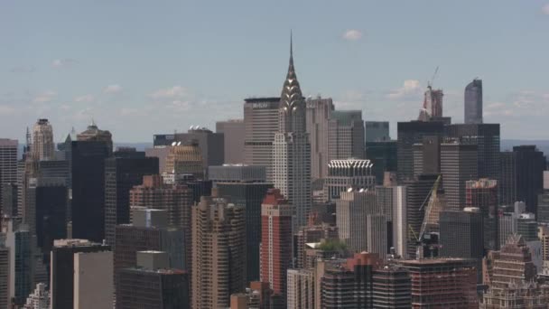 Nowy Jork Nowy Jork Około 2017 Zdjęcie Lotnicze Budynku Chryslera — Wideo stockowe