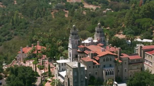 Californië Circa 2017 Luchtfoto Van Hearst Castle Californië Opgenomen Met — Stockvideo