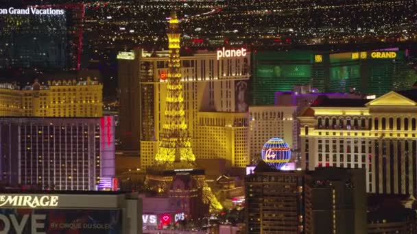 Las Vegas Nevada Circa 2017 Vista Aérea Las Vegas Strip — Vídeo de Stock