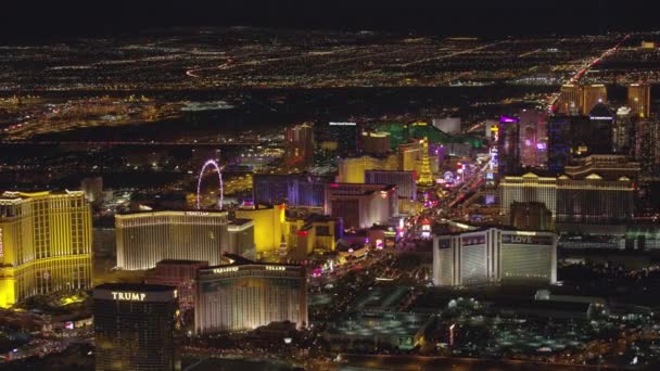Las Vegas Nevada Circa 2017 Hoge Hoek Luchtfoto Van Las — Stockvideo