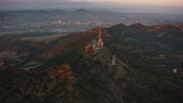 美国加利福尼亚州洛杉矶落日的镜头 — 图库视频影像