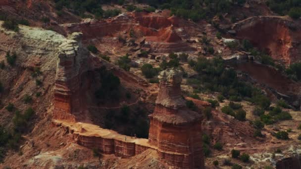 Palo Duro Canyon Vid Solnedgången Amarillo Texas — Stockvideo