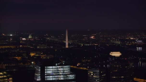 Washington Circa 2017 Aerial View Washington Рано Вранці Розстріляний Cineflex — стокове відео