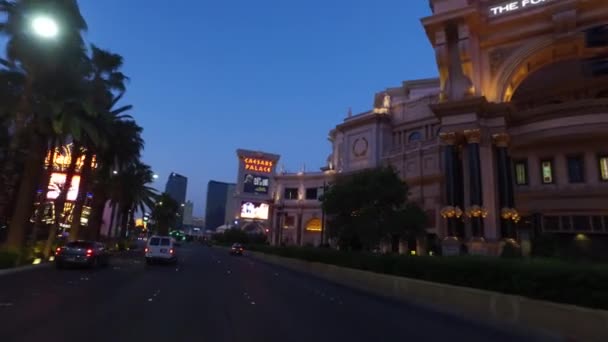 Las Vegas Nevada Usa Dubna 2016 Jízda Las Vegas Strip — Stock video