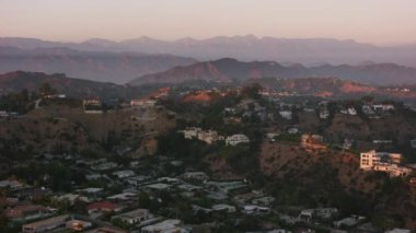 Los Angeles, California, ABD 'de batan güneşin görüntüsü