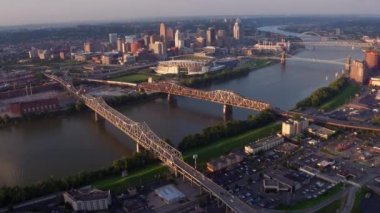 Cincinnati, Ohio 'nun havadan görünüşü
