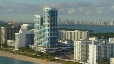 Miami Beach, Florida 'nın hava manzarası.