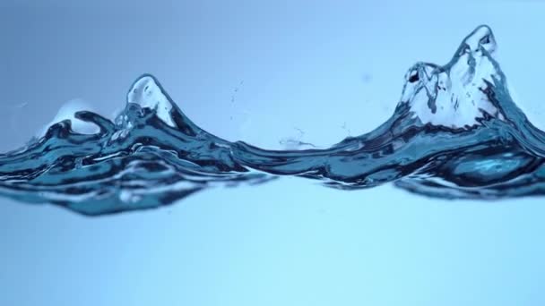 Επιφάνεια Splash Water Αργή Κίνηση — Αρχείο Βίντεο